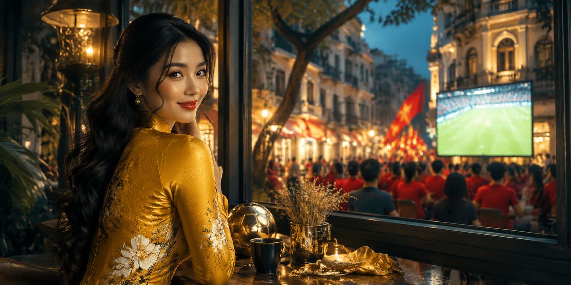Người phụ nữ mặc áo dài đặt cược bóng đá tại Hà Nội